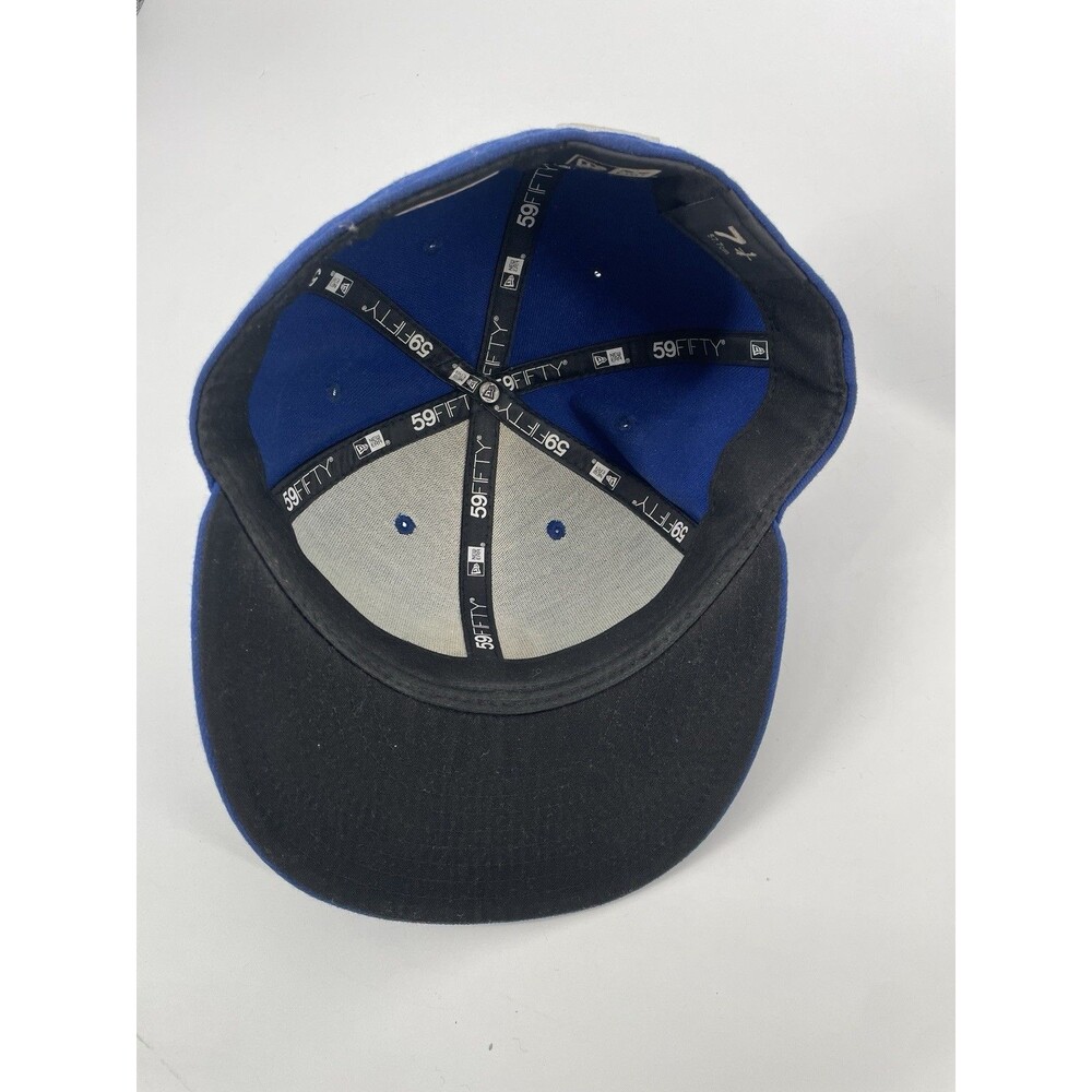 Chicago Cubs New Era 59Fifty Fitted Size 7 1/4 MLB Blue Cap Plain Logo - Picture 6 of 7